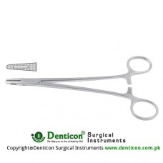 Adson Needle Holder One Fenestrated Jaw Stainless Steel, 18 cm - 7"